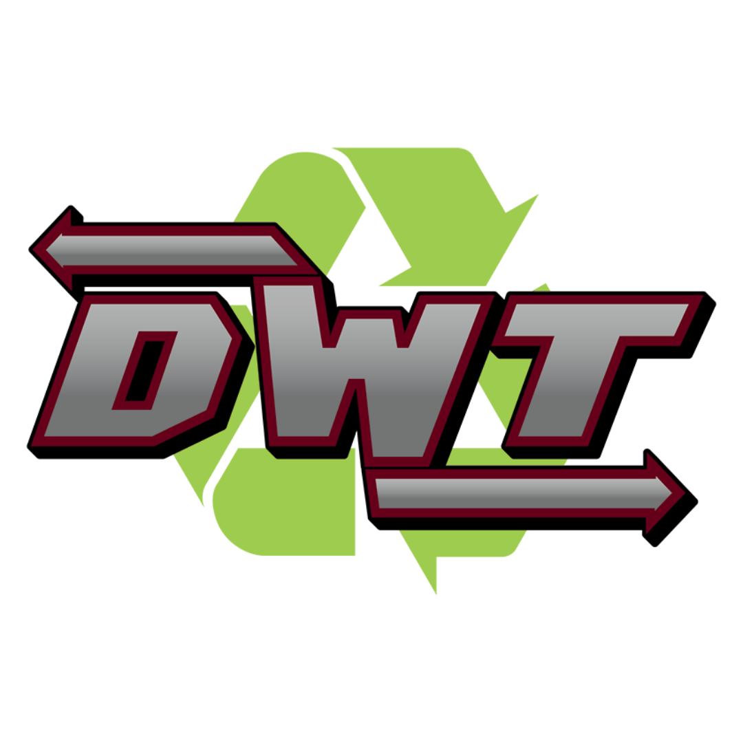 The DWT mark, with its recycling arrows
